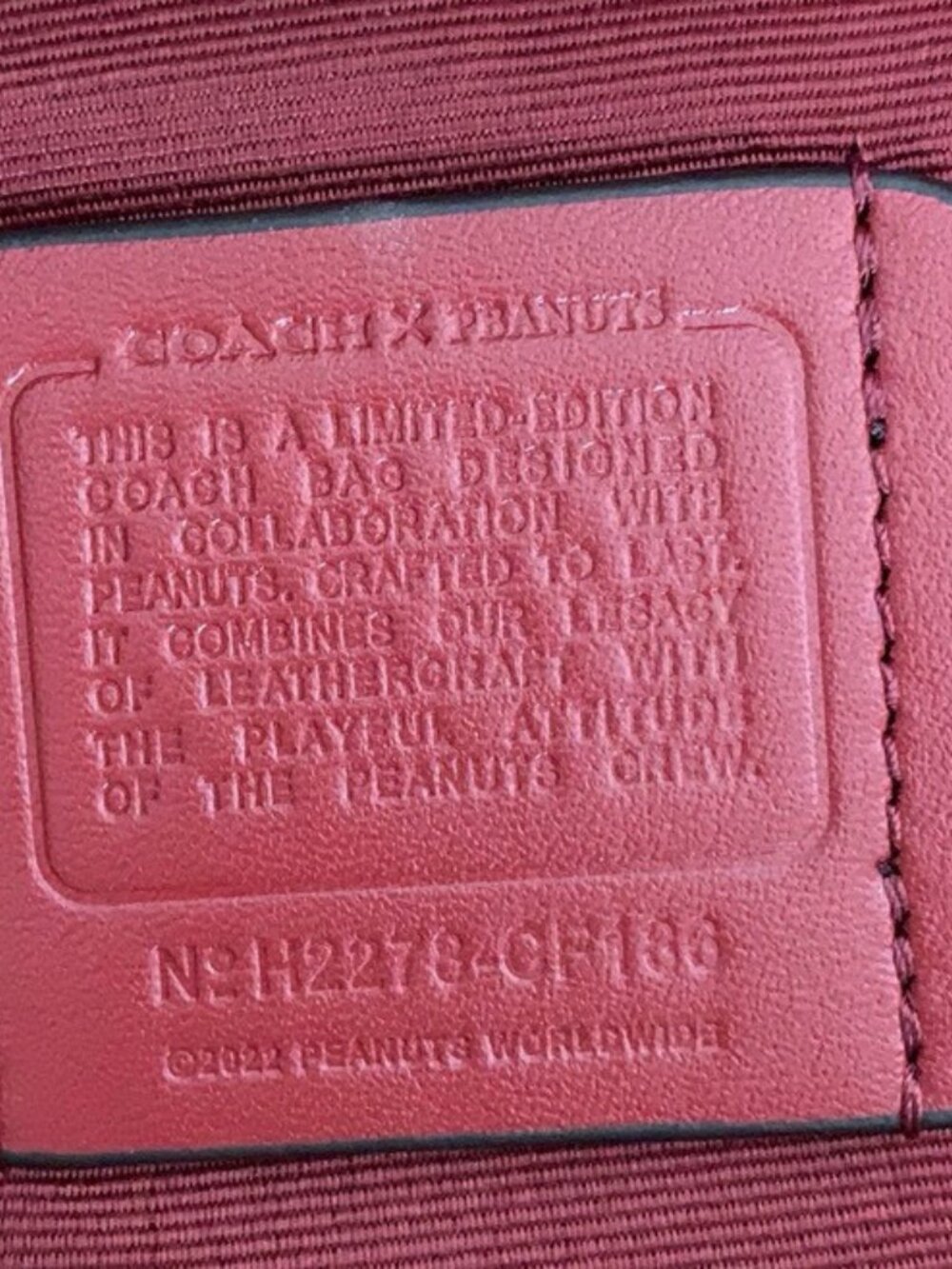 Coach Brown Tote with Snoopy Design - Picture 9 of 9